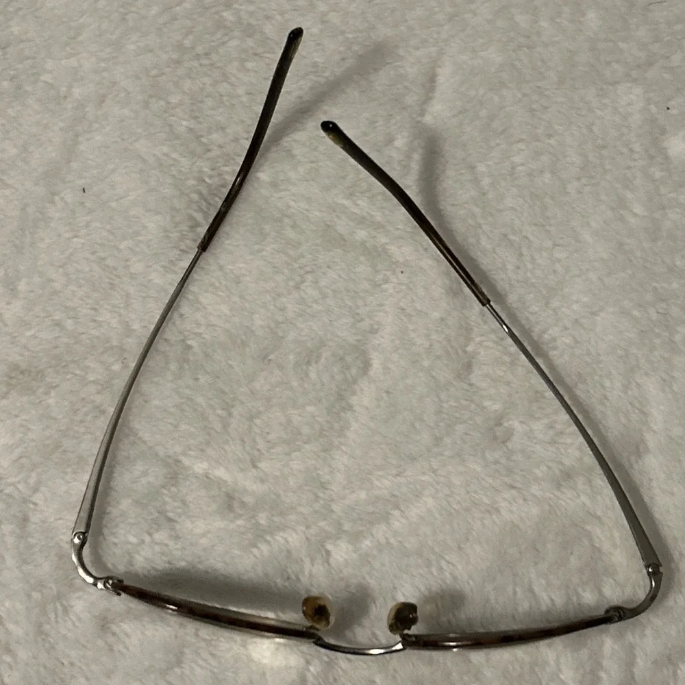 VTG Polo Ralph Lauren 1813 JL9 Eyeglasses Frames Brown Metal Oval 140